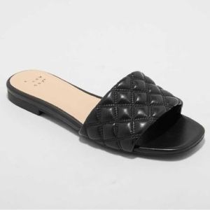 Black Sandal Slides